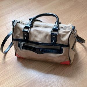 Rare Rebecca Minkoff MAB Morning After Satchel Crossbody Fine Leather Handle Bag